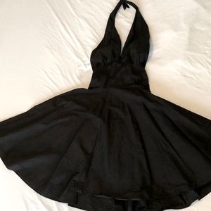 Black halter “Marilyn Monroe style” dress